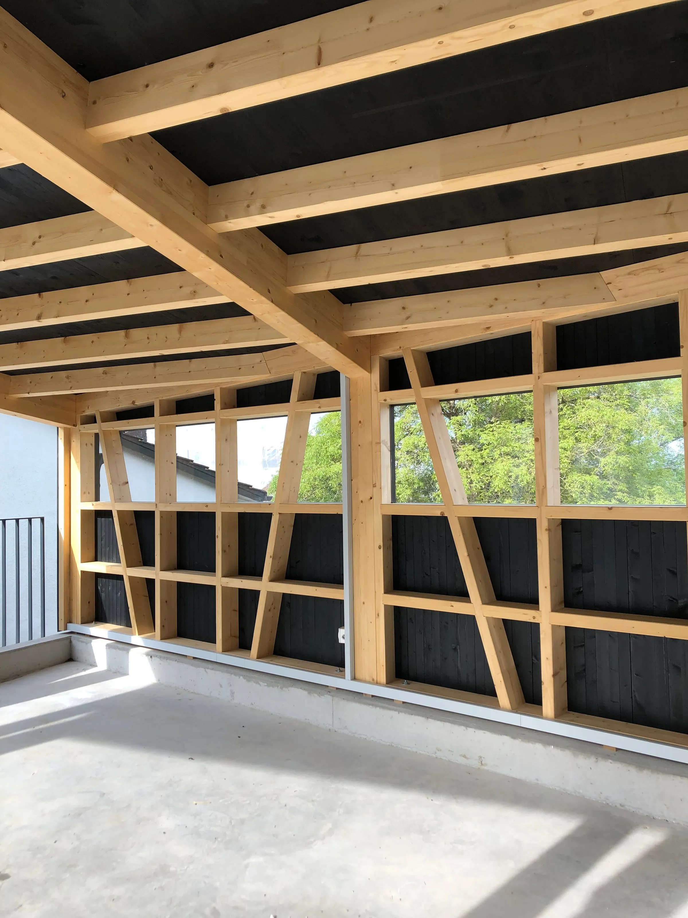 Carport und Umgebung, Wald ZH